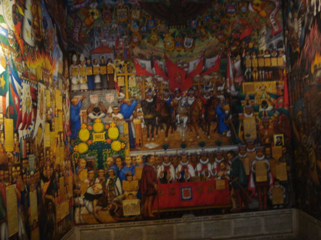 Mural en el Palacio de Gobierno Tlaxcala